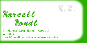 marcell mondl business card